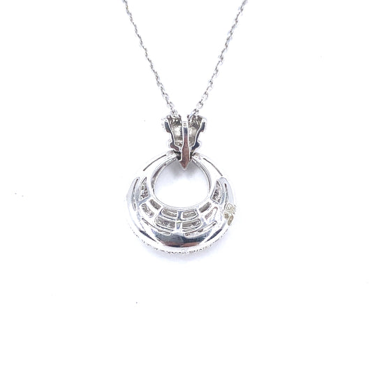 Women’s 18ct White Gold Diamond Pendant - 0.50ct - Hyman’s Jewellers