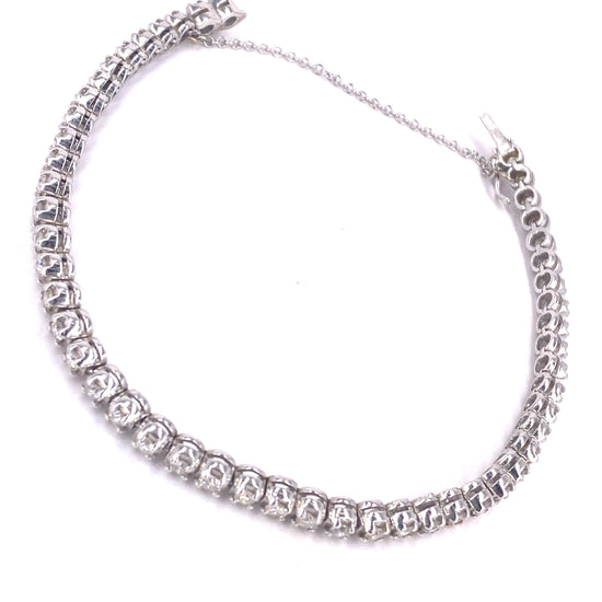 Women’s 18ct White Gold Diamond Tennis Bracelet - 14.8g 2.5ct - Hyman’s Jewellers