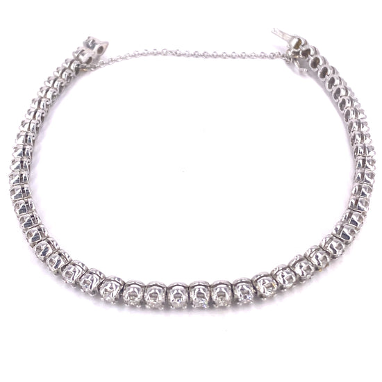 Women’s 18ct White Gold Diamond Tennis Bracelet - 14.8g 2.5ct - Hyman’s Jewellers