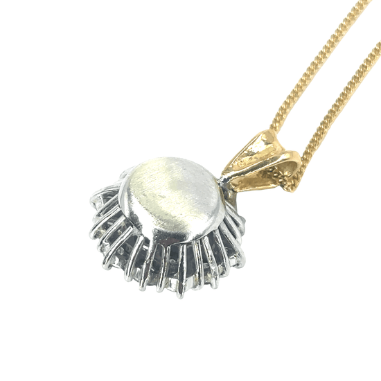 Women’s 18ct Yellow Gold Diamond Cluster Pendant & Necklace - 2cts - Hyman’s Jewellers