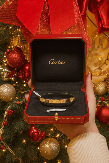 Women’s 18ct Yellow Gold Iconic Cartier ‘Love’ Screw Bangle Bracelet - Size 19 - Hyman’s Jewellers