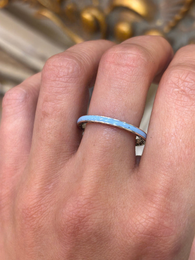 Womens 925 Silver Pandora Blue Cz & Enamel Ring - Hyman’s Jewellers