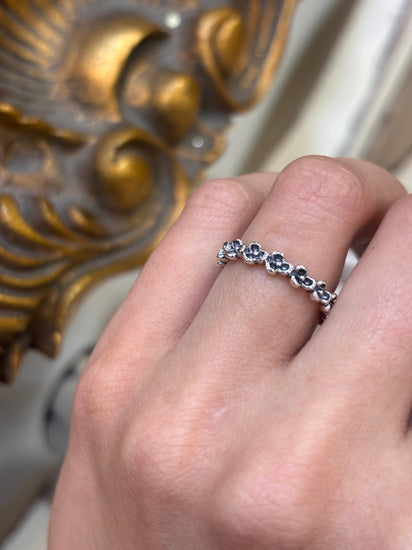 Womens 925 Silver Pandora Clover Ring - Hyman’s Jewellers