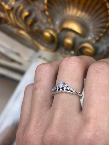 Womens 925 Silver Pandora Crown Ring - Hyman’s Jewellers