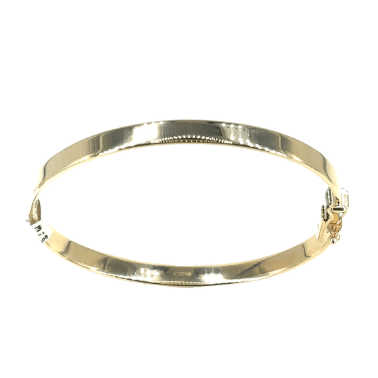 Women’s 9ct Classic Yellow Gold Bangle Bracelet with hinge - Hyman’s Jewellers
