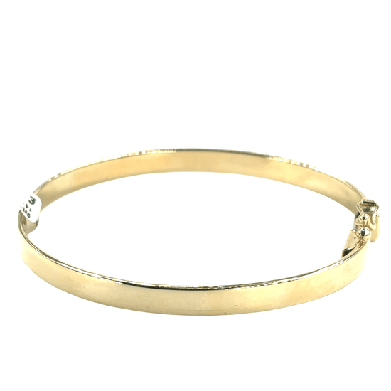 Women’s 9ct Classic Yellow Gold Bangle Bracelet with hinge - Hyman’s Jewellers