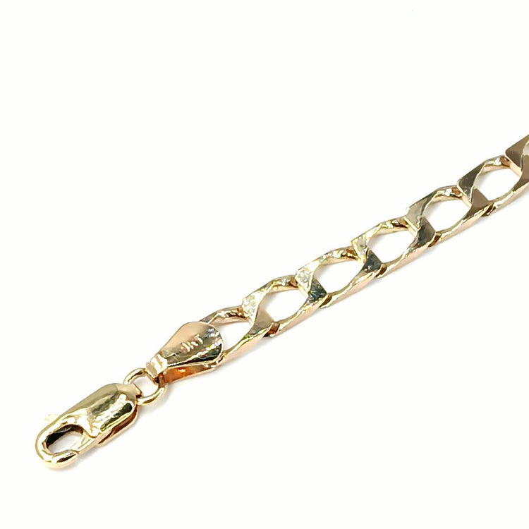 Women's 9ct Classic Yellow Gold Chain Bracelet - 8" 6.4g - Hyman’s Jewellers