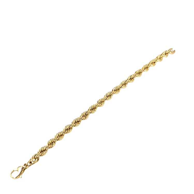 Women’s 9ct Classic Yellow Gold Rope Bracelet - 8.7g - Hyman’s Jewellers