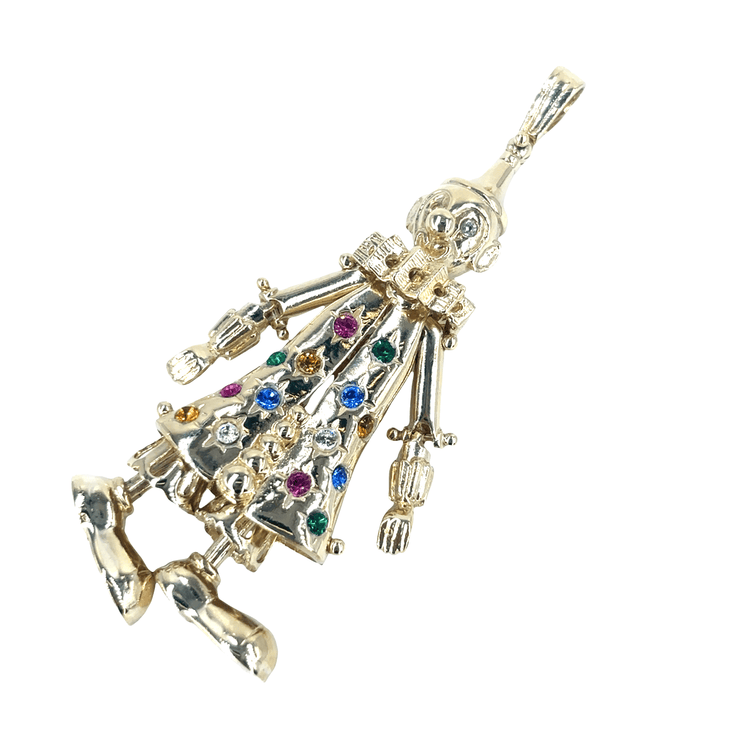 Women’s 9ct Whimsical Yellow Gold Clown Pendant - 21g - Hyman’s Jewellers