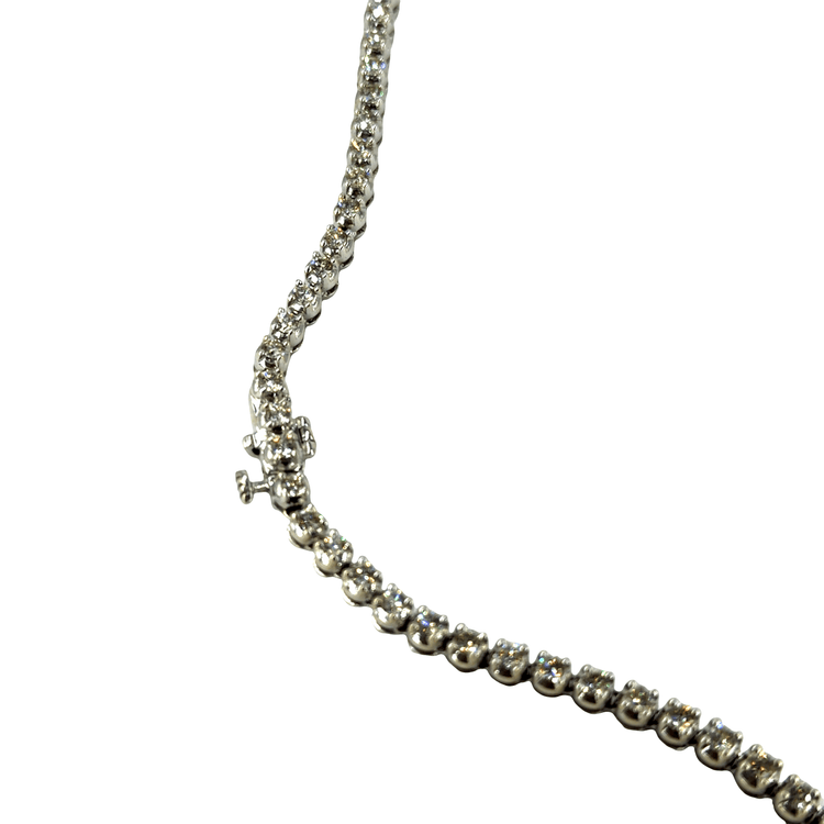 Women’s 9ct White Gold Diamond Tennis Necklace - 30g 8.93cts - Hyman’s Jewellers