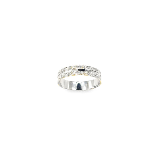 Women’s 9ct White Gold Vintage Band - 1g - Hyman’s Jewellers