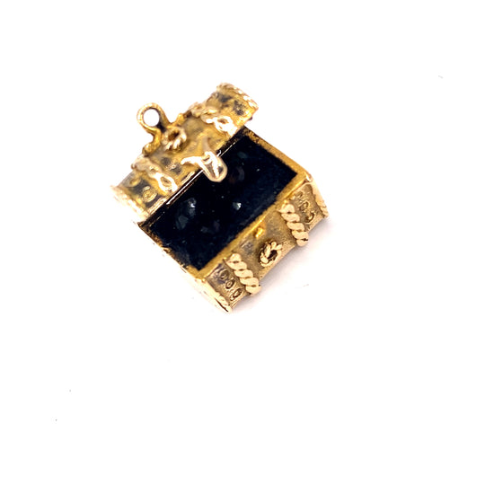Women’s 9ct Yellow Gold Articulated Treasure Chest Charm - 4.8g - Hyman’s Jewellers