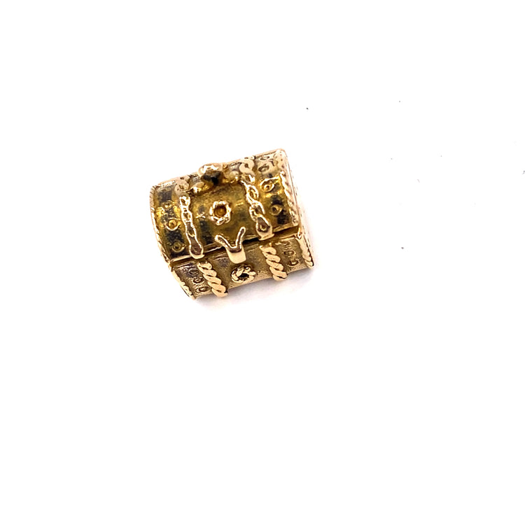 Women’s 9ct Yellow Gold Articulated Treasure Chest Charm - 4.8g - Hyman’s Jewellers