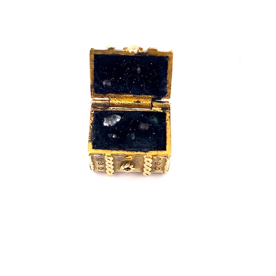 Women’s 9ct Yellow Gold Articulated Treasure Chest Charm - 4.8g - Hyman’s Jewellers