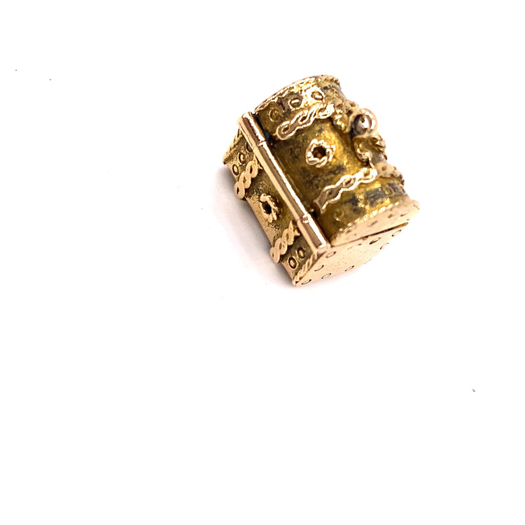 Women’s 9ct Yellow Gold Articulated Treasure Chest Charm - 4.8g - Hyman’s Jewellers