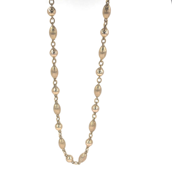 Women’s 9ct Yellow Gold Beaded Necklace - Hyman’s Jewellers