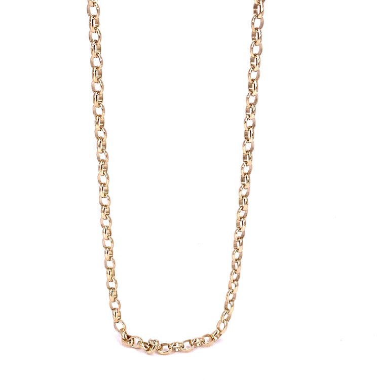 Women’s 9ct Yellow Gold Beclcher Chain - 24” 12.5g - Hyman’s Jewellers