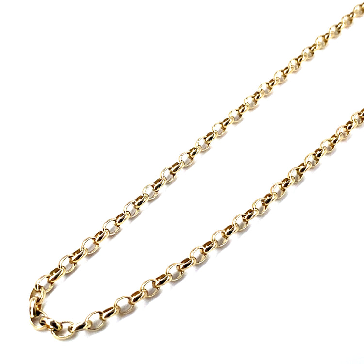 Womens 9ct Yellow Gold Belcher Chain - 12.4g 24” - Hyman’s Jewellers