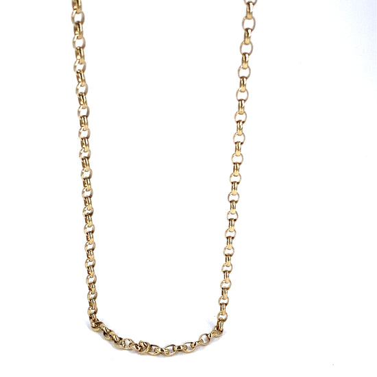 Womens 9ct Yellow Gold Belcher Chain - 12.4g 24” - Hyman’s Jewellers