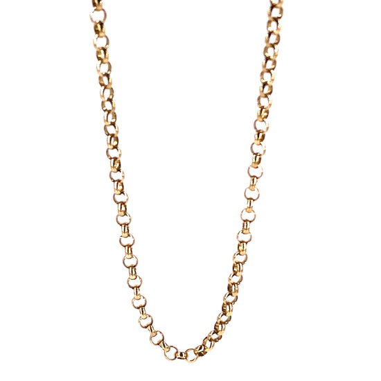 Women’s 9ct Yellow Gold Belcher Chain 24” 11.4g - Hyman’s Jewellers