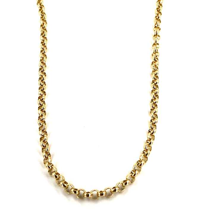 Women’s 9ct Yellow Gold Belcher Chain - 24” 8.9g - Hyman’s Jewellers