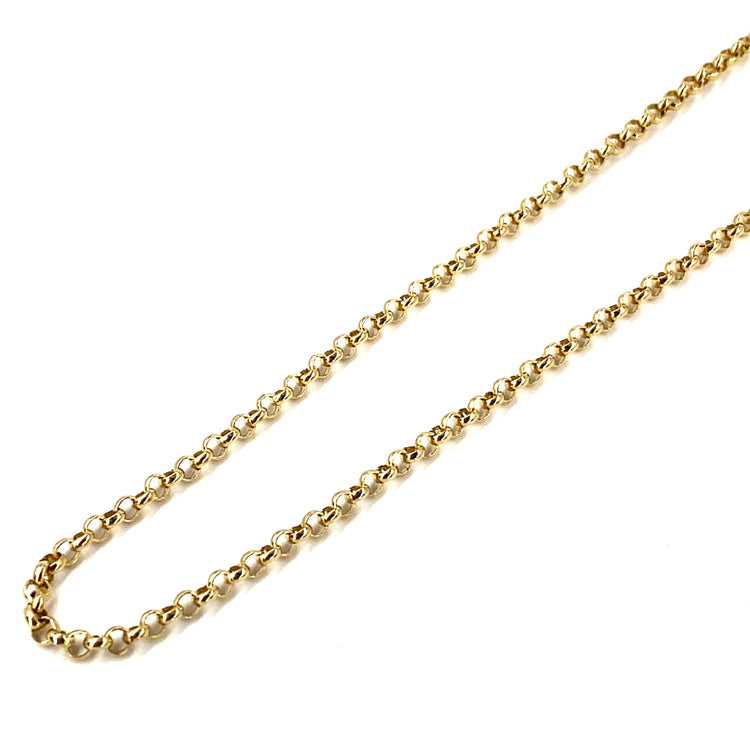 Women’s 9ct Yellow Gold Belcher Chain - 24” 8.9g - Hyman’s Jewellers
