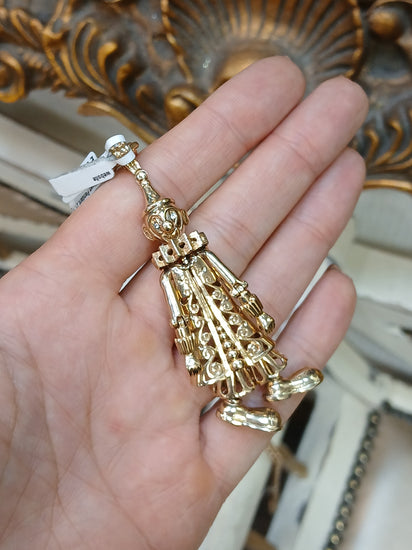 Women's 9ct Yellow Gold Clown Pendant Cz Eyes - Hyman’s Jewellers