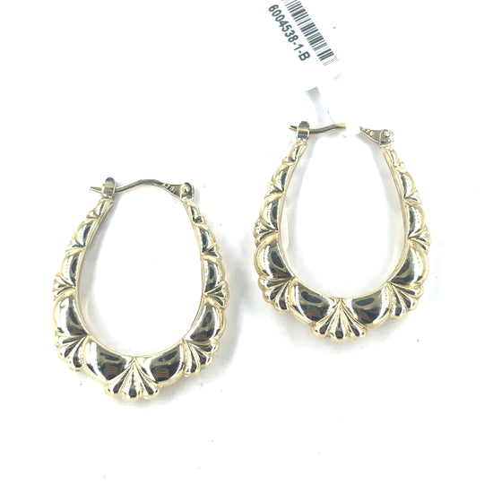 Women’s 9ct Yellow Gold Creole Hoop Earrings - 1.2g 3cm - Hyman’s Jewellers