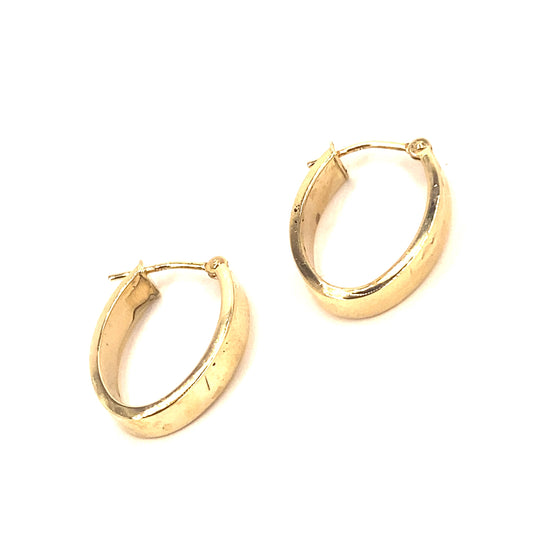 Women’s 9ct Yellow Gold Cuff Hoops - 1g - Hyman’s Jewellers