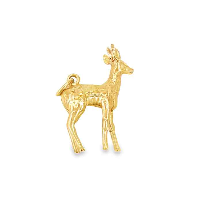 Women’s 9ct Yellow Gold Deer Charm - 1.5g - Hyman’s Jewellers