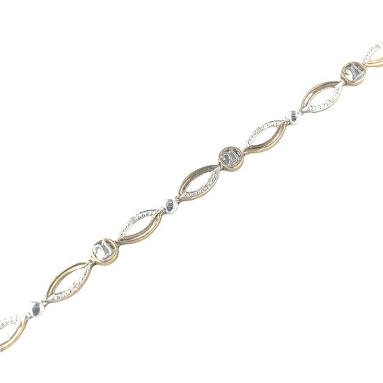 Women’s 9ct Yellow Gold Diamond 21 Bracelet - Hyman’s Jewellers