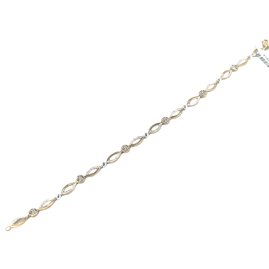 Women’s 9ct Yellow Gold Diamond 21 Bracelet - Hyman’s Jewellers