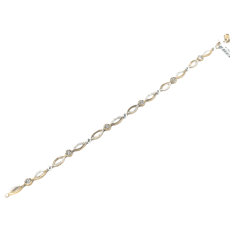 Women’s 9ct Yellow Gold Diamond 21 Bracelet - Hyman’s Jewellers