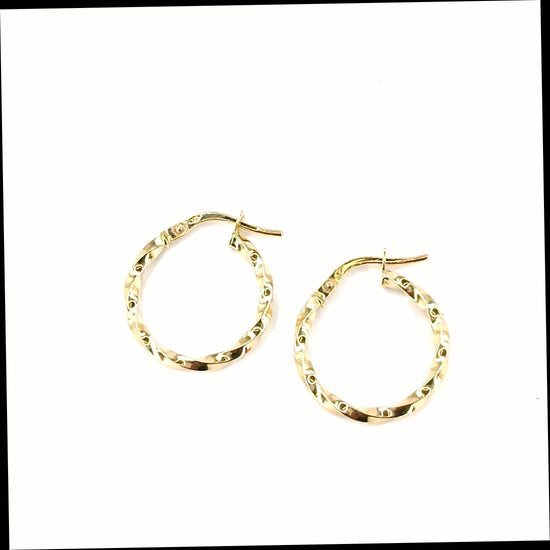 Women’s 9ct Yellow Gold Hoop Earrings - Hyman’s Jewellers