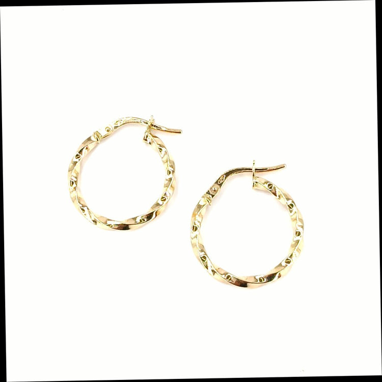 Women’s 9ct Yellow Gold Hoop Earrings - Hyman’s Jewellers