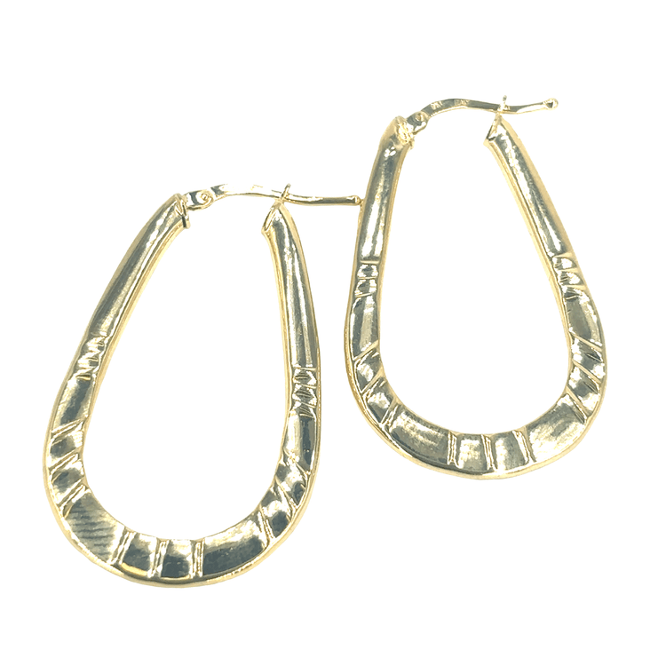 Women’s 9ct Yellow Gold Hoop Earrings - 2.3G - Hyman’s Jewellers