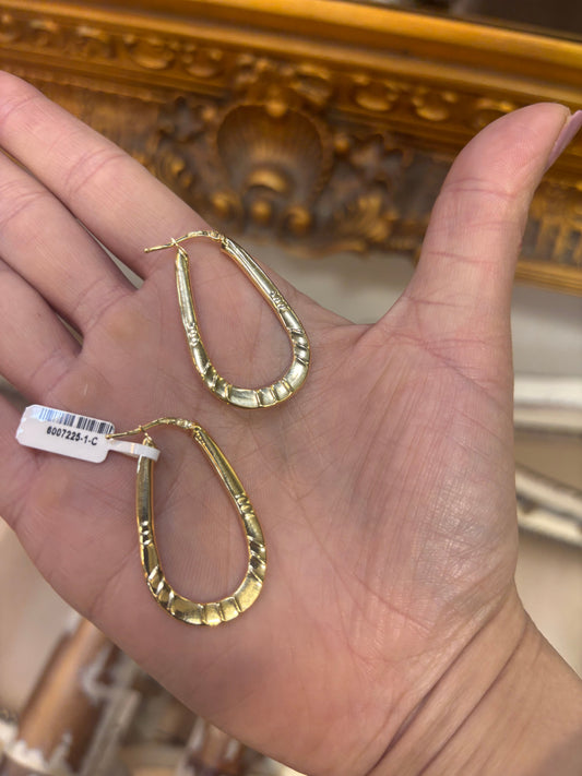 Women’s 9ct Yellow Gold Hoop Earrings - 2.3G - Hyman’s Jewellers