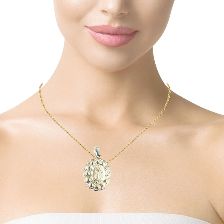 Women’s 9ct Yellow Gold Religious Image Pendant - Hyman’s Jewellers