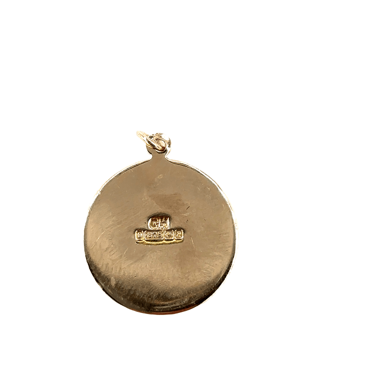 Women’s 9ct Yellow Gold Saint Christopher Medal Pendant - 2.5g - Hyman’s Jewellers