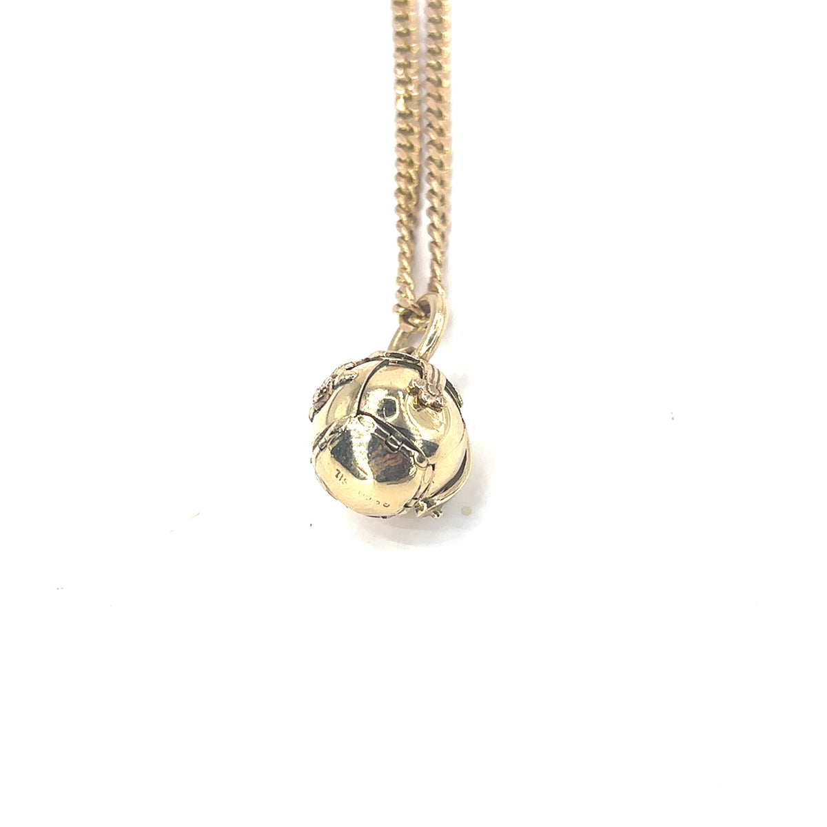 Women’s 9ct Yellow Gold & Silver Articulated Masonic Ball - 6g - Hyman ...