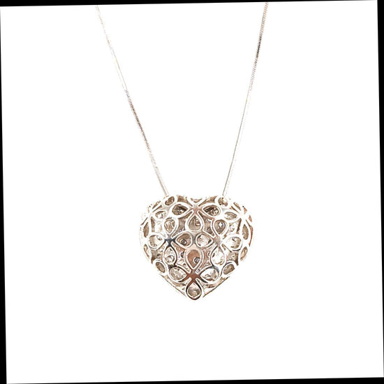 Women's Platinum Heart Diamond Pendant & Necklace - 1.5cts - Hyman’s Jewellers