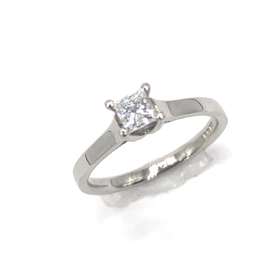 Women’s Platinum Natural Diamond Solitaire Ring - 0.35ct - Hyman’s Jewellers