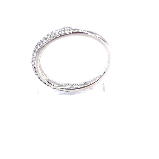 Women’s Platinum 'Vera Wang Love' Diamond Half Eternity Ring - 5.7g 0.37ct - Hyman’s Jewellers