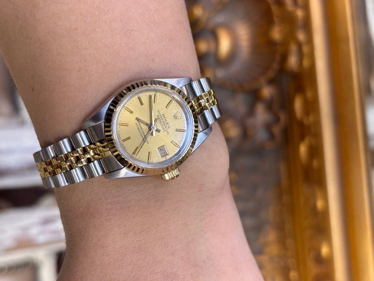 Women’s Rolex DateJust Stainless Steel & 18ct Wristwatch - 26mm - Hyman’s Jewellers