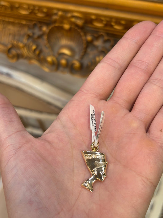 Yellow Gold Nefertiti Pendant with Intricate Design - Hyman’s Jewellers