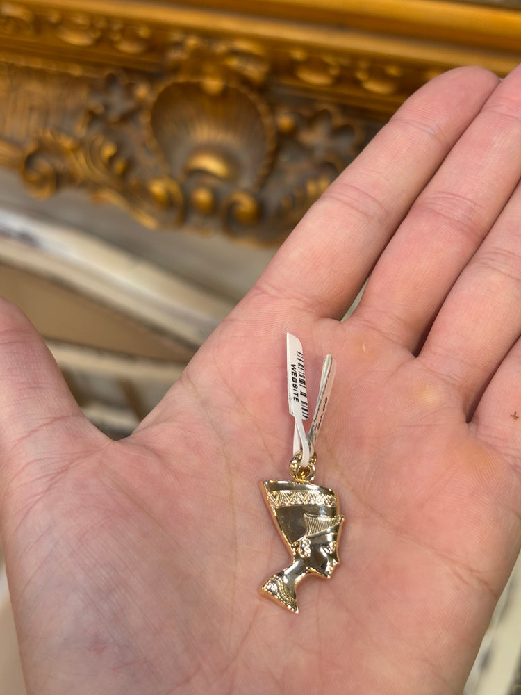Yellow Gold Nefertiti Pendant with Intricate Design - Hyman’s Jewellers