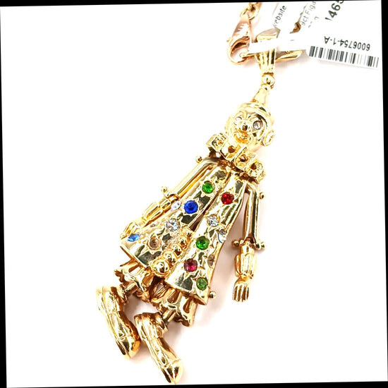 Yellow Gold Whimsical Clown Pendant - 20.3g - Hyman’s Jewellers