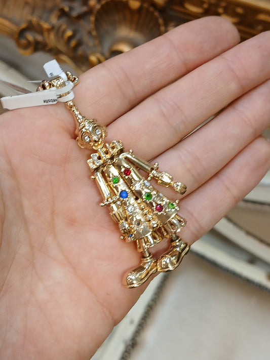 Yellow Gold Whimsical Clown Pendant - 20.3g - Hyman’s Jewellers