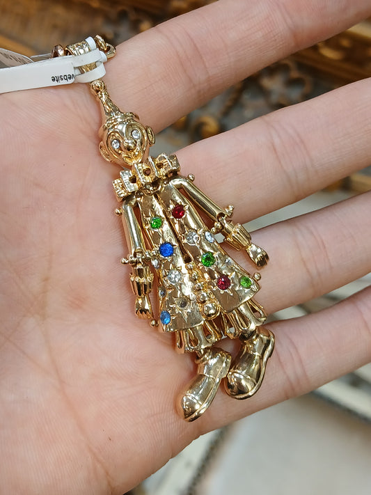 Yellow Gold Whimsical Clown Pendant - 20.3g - Hyman’s Jewellers