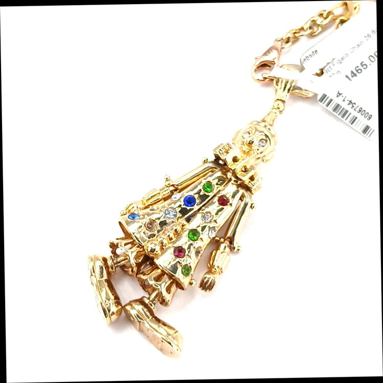 Yellow Gold Whimsical Clown Pendant - 20.3g - Hyman’s Jewellers